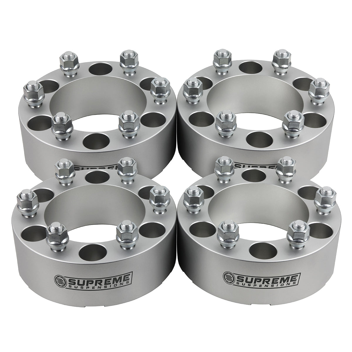 1998-2004 Nissan Frontier Wheel Spacers w/o Lip 2WD / 4WD (x4) Pieces Silver 1.5"