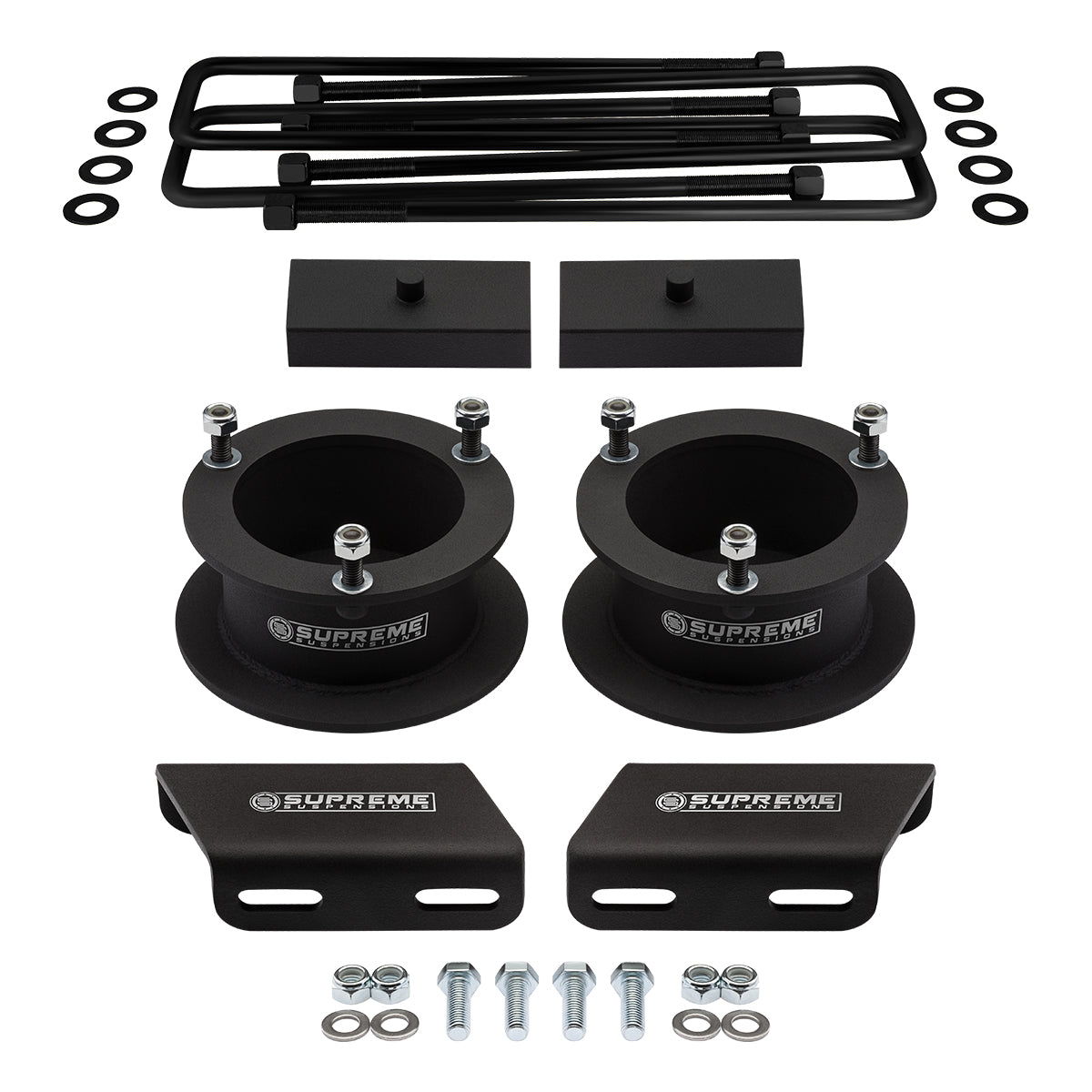 1994-2002 Dodge Ram 2500 Full Suspension Lift Kit & Sway Bar Drop Bracket 4WD 4x4 Front Lift 1.5" + Rear Lift 1" Non-Overloads