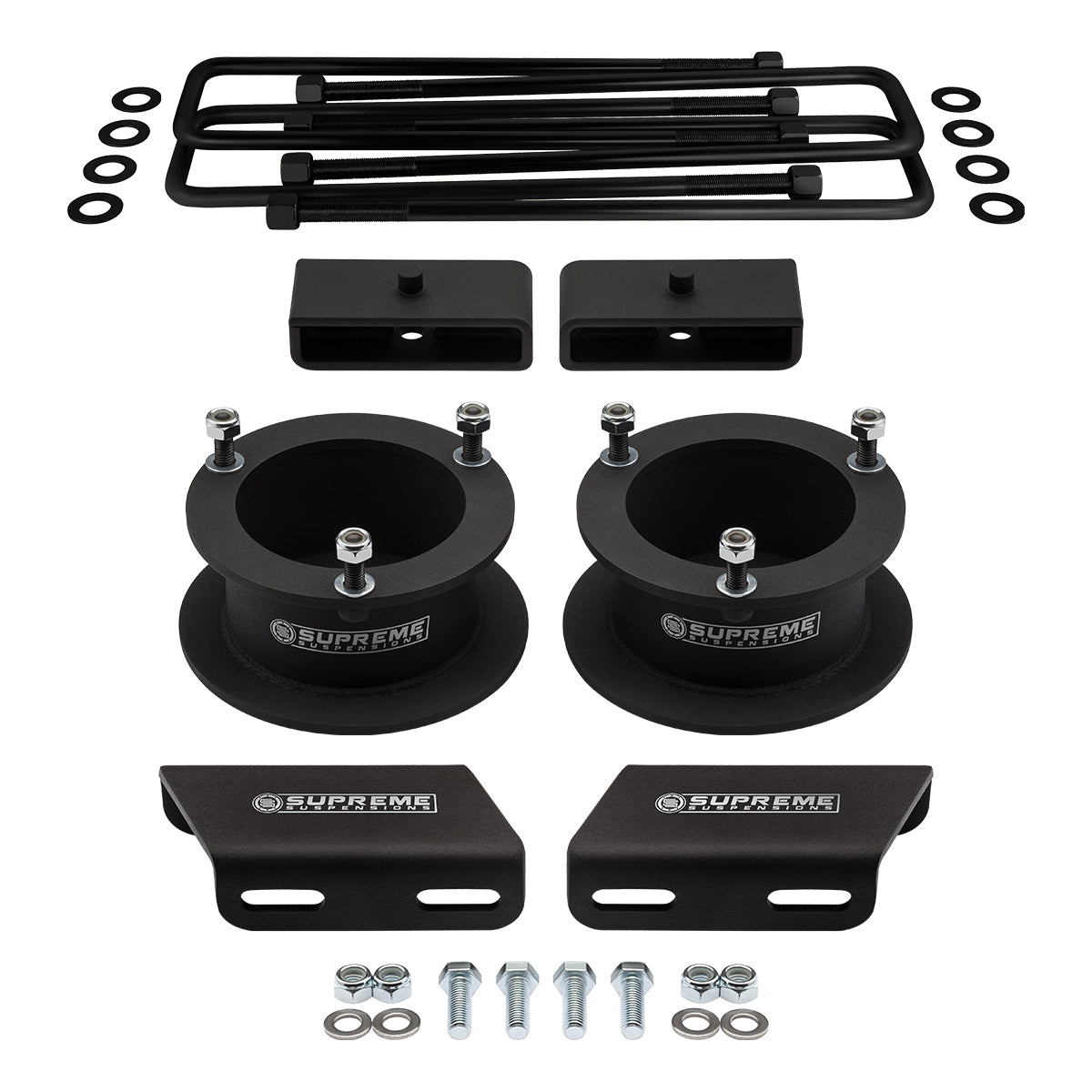 1994-2002 Dodge Ram 2500 Full Suspension Lift Kit & Sway Bar Drop Bracket 4WD 4x4 Front Lift 2" + Rear Lift 1.5" Non-Overloads