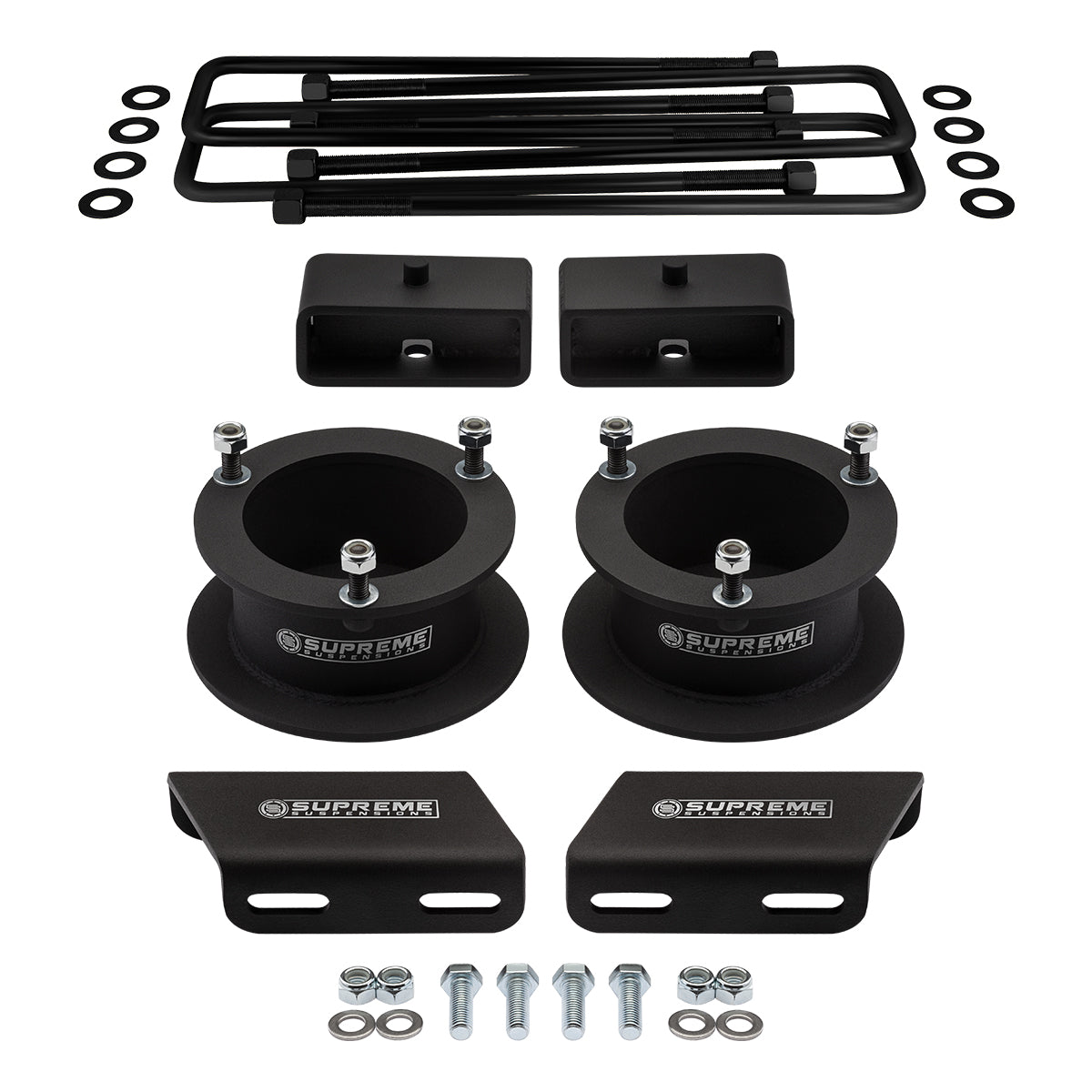 1994-2002 Dodge Ram 2500 Full Suspension Lift Kit & Sway Bar Drop Bracket 4WD 4x4 Front Lift 2" + Rear Lift 2" Non-Overloads