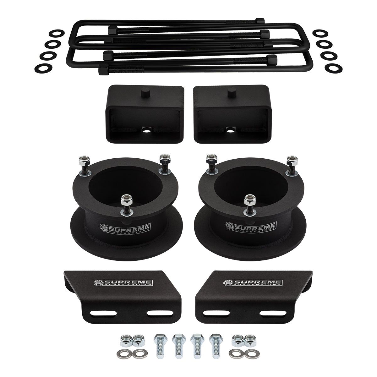 1994-2002 Dodge Ram 2500 Full Suspension Lift Kit & Sway Bar Drop Bracket 4WD 4x4 Front Lift 3" + Rear Lift 3" Non-Overloads