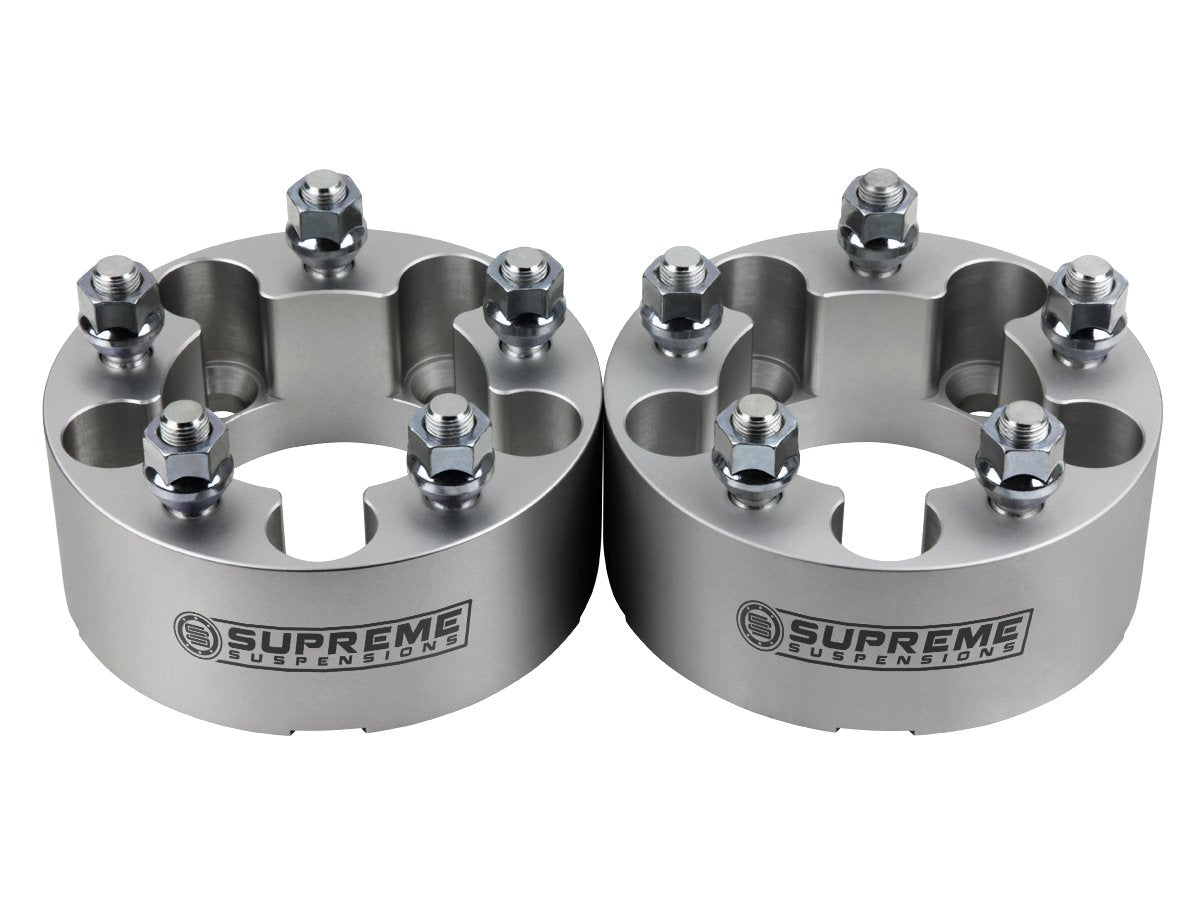 1984-2001 Jeep Cherokee XJ 2wd 4wd Wheel Spacers Silver (x2) Piece 1" Spacer