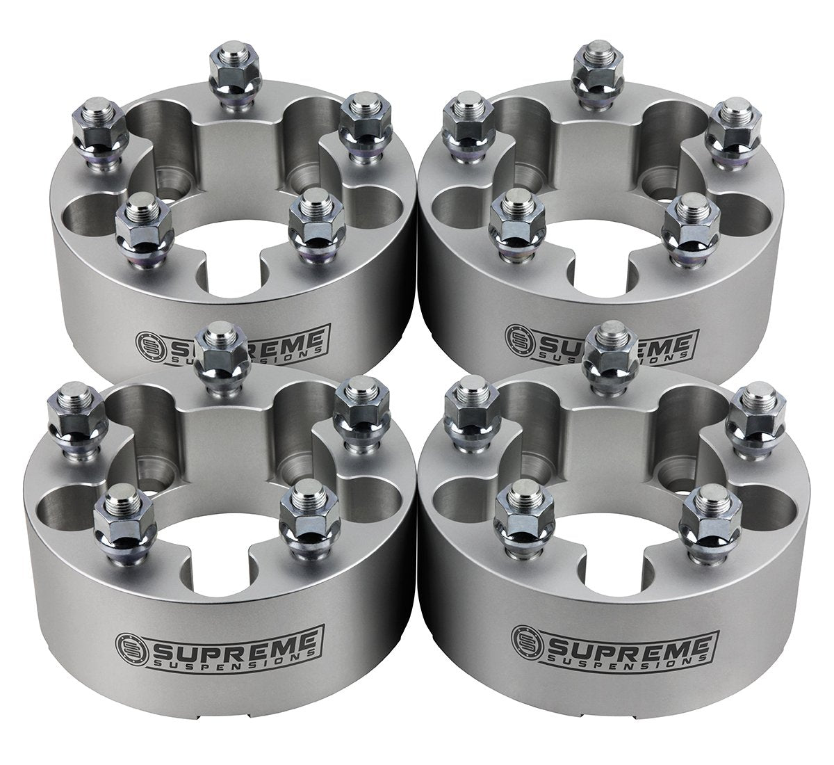 1984-2001 Jeep Cherokee XJ 2wd 4wd Wheel Spacers Silver (x4) Piece 1" Spacer