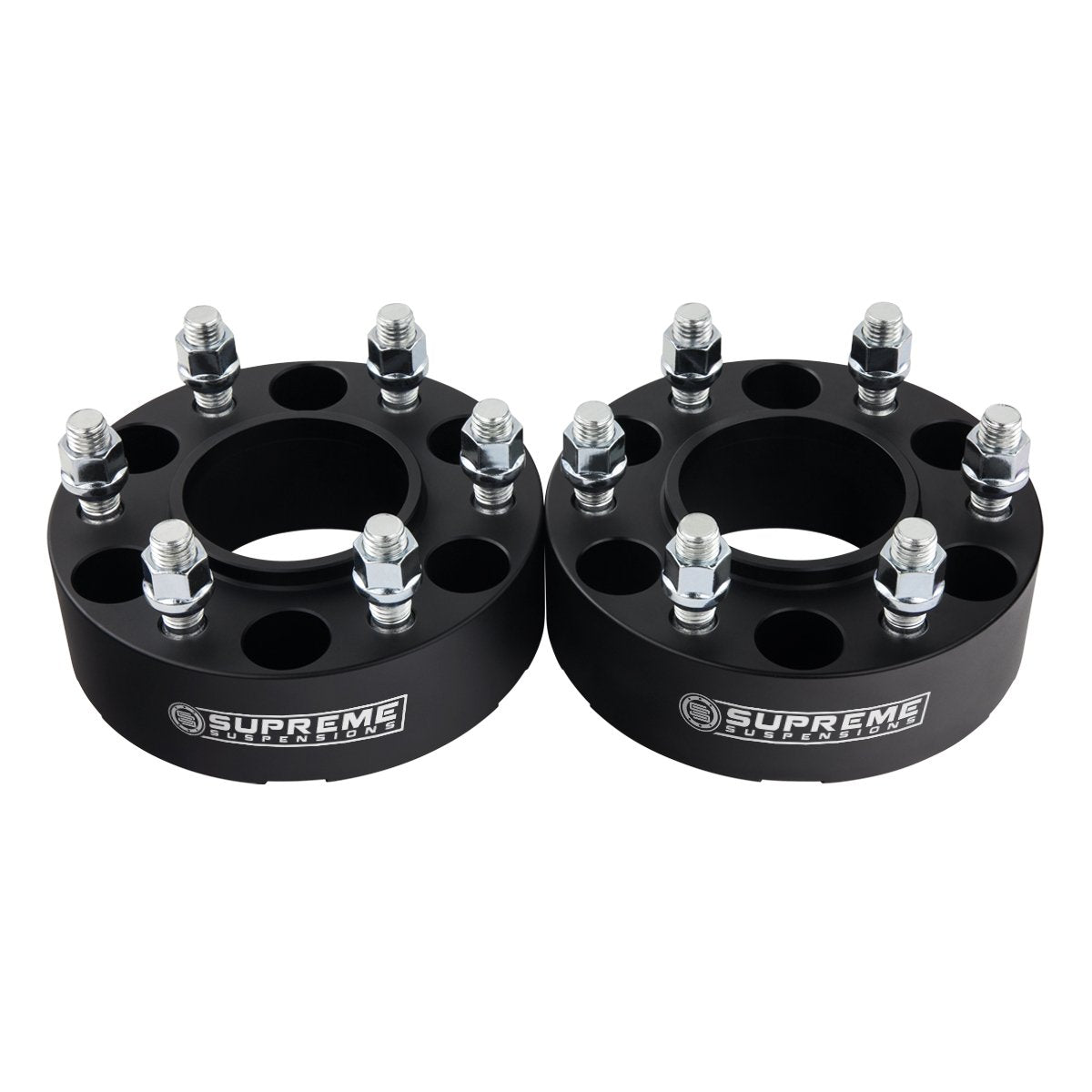 1992-2021 GMC Yukon 2wd 4wd Wheel Spacers (Hub Centric) Black (x2) Piece 1.5" Spacer