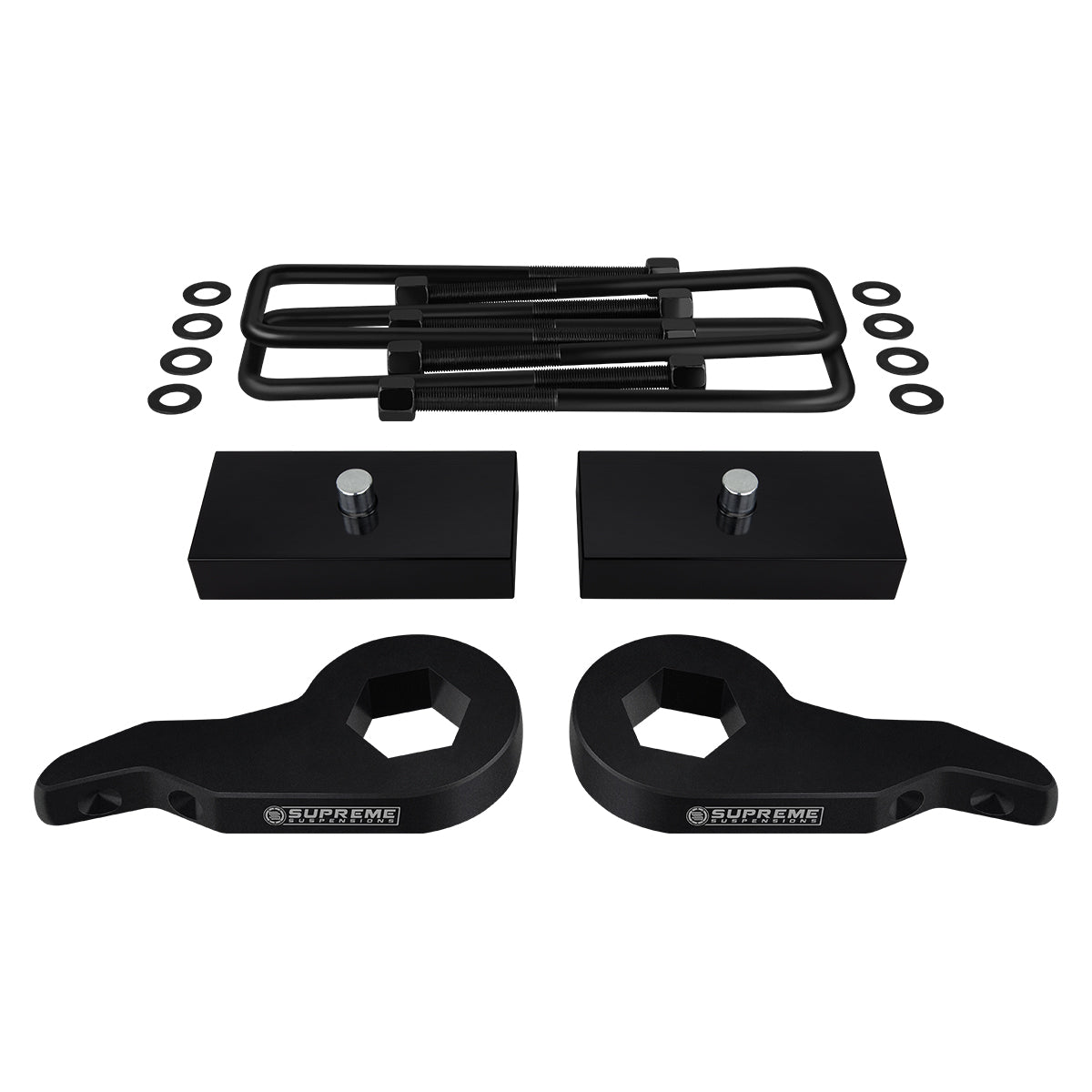 1995-1999 Chevy Tahoe Full Suspension Lift Kit 4WD 4x4 Front Lift 1" - 3" + Rear Lift 1"