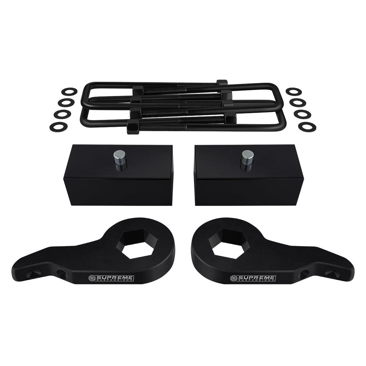 1995-1999 Chevy Tahoe Full Suspension Lift Kit 4WD 4x4 Front Lift 1" - 3" + Rear Lift 2"