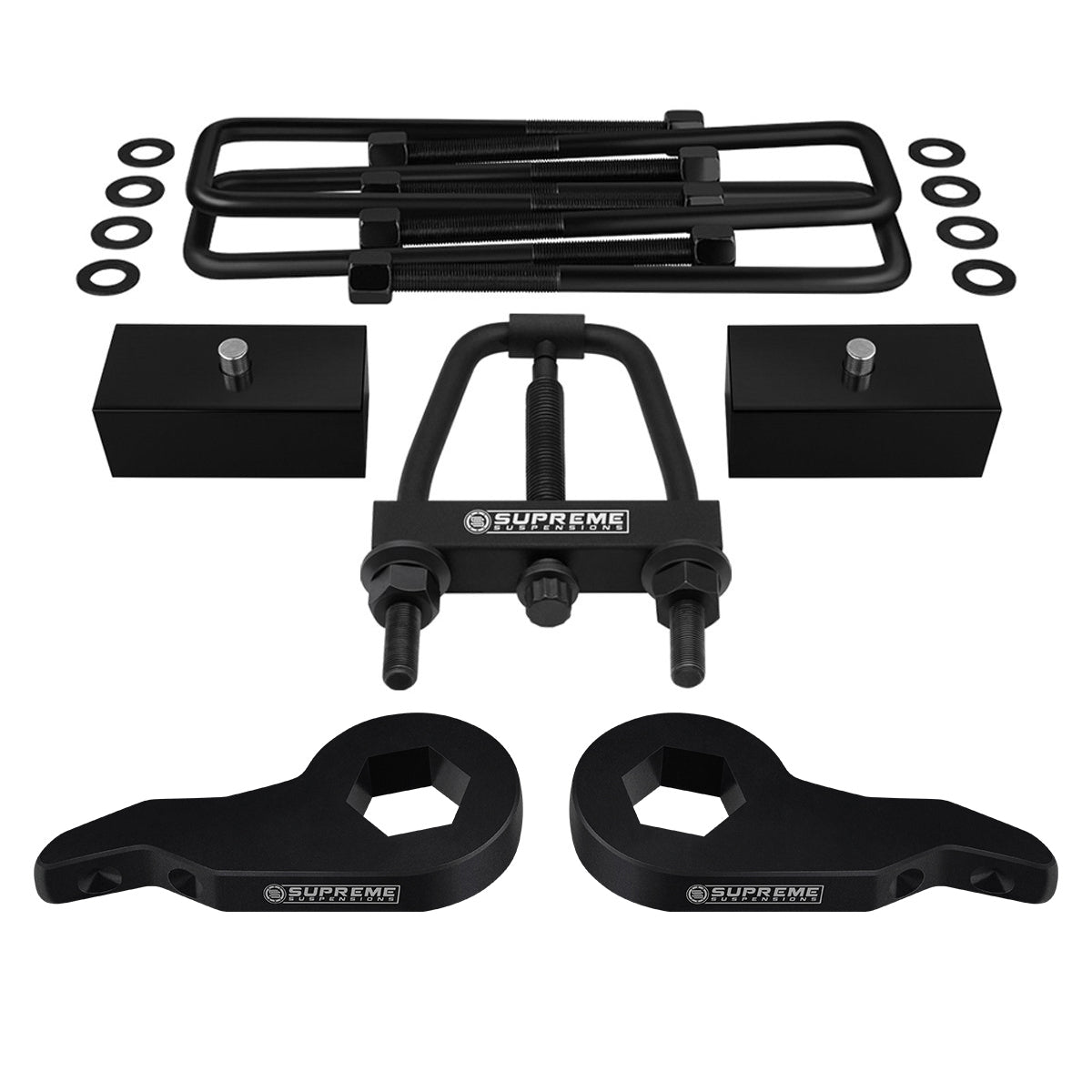 1995-1999 Chevy Tahoe Full Suspension Lift Kit & Install Tool 4WD 4x4 Front Lift 1" - 3" + Rear Lift 1"