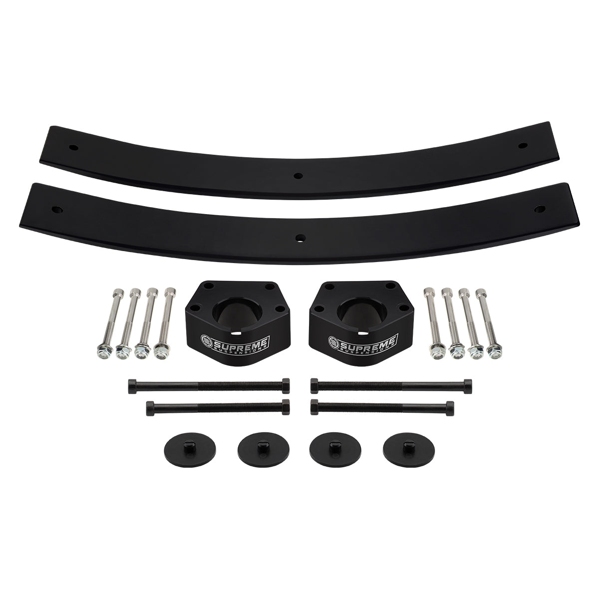 1986-1995 Toyota IFS Pickup Full Add-A-Leaf Suspension Lift Kit 4WD 4x4 Front/+ Rear Lift 3"