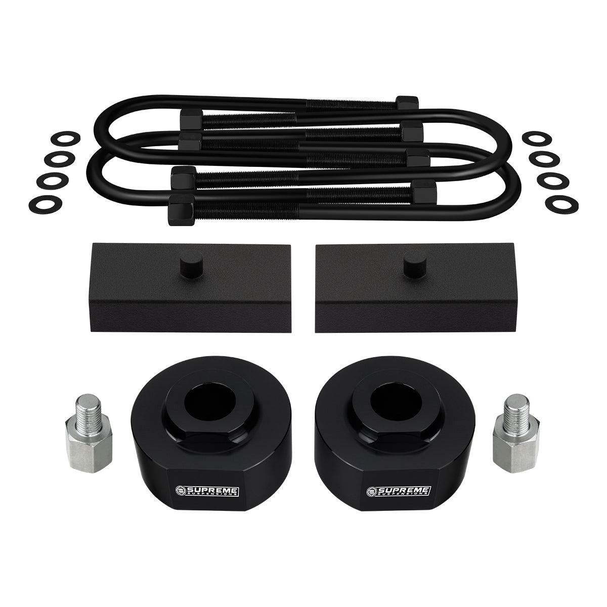 1981-1996 Ford F150 Full Suspension Lift Kit 2WD 4WD 2WD Front Lift 2" + Rear Lift 1"