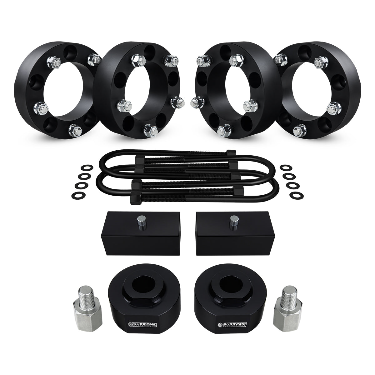 1980-1996 Ford Bronco Full Suspension Lift Kit & Wheel Spacers 4WD Front Lift 2" Bronco II