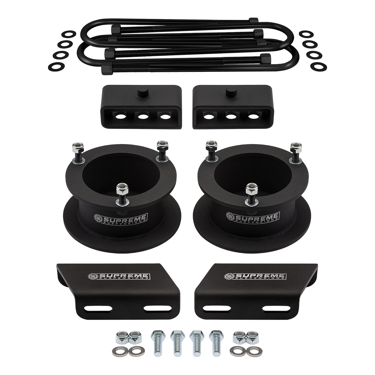 2003-2013 Dodge Ram 2500 4WD 3.5" Rear Axle - Full Suspension Lift Kit with Sway Bar Drop Bracket Front Lift 2" + Rear Lift 2"