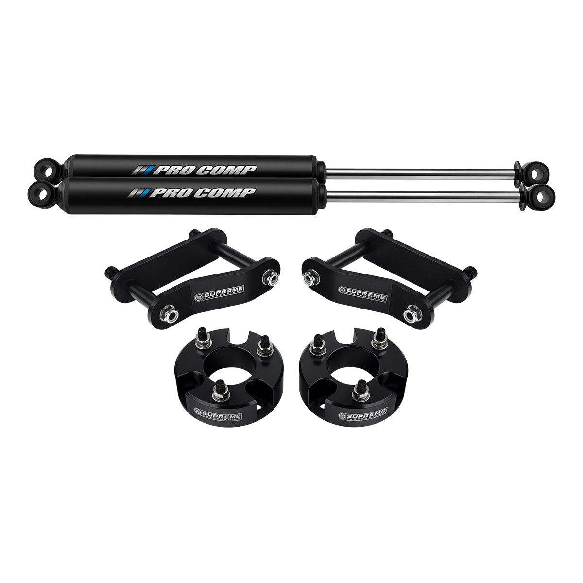 2005-2019 Nissan Frontier Full Suspension Lift Kit with Rear Pro Comp PRO-X Shocks 2WD 4WD Front Lift 2" + Rear Lift 2"