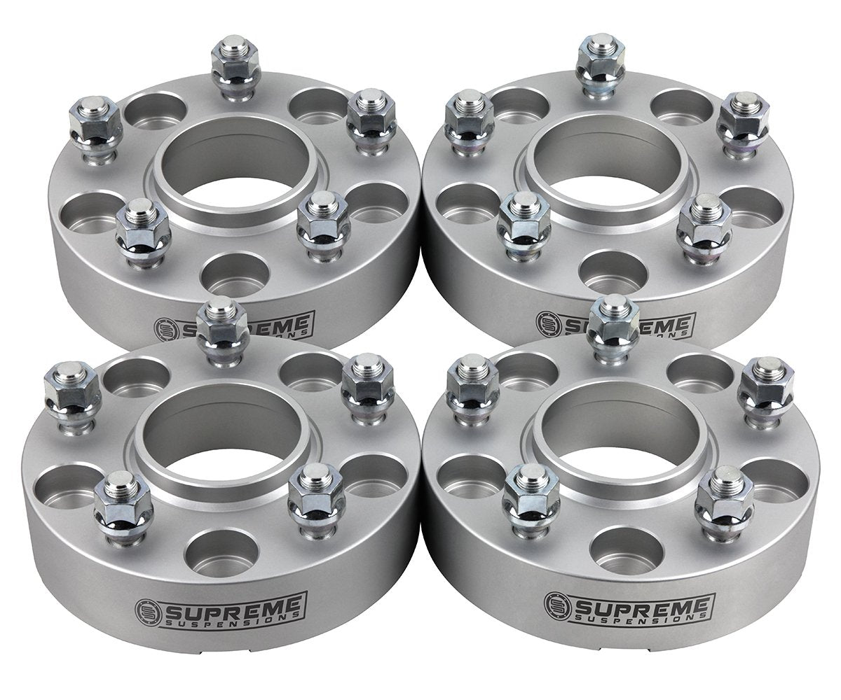 2007-2018 Jeep Wrangler JK 2wd 4wd Wheel Spacers (Hub Centric) Silver (x4) Piece 1.25" Spacer