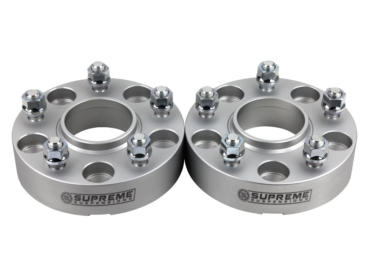 2007-2018 Jeep Wrangler JK 2wd 4wd Wheel Spacers (Hub Centric) Silver (x2) Piece 2" Spacer