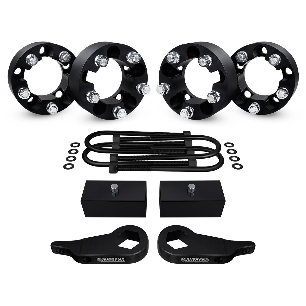 1998-2011 Ford Ranger Full Suspension Lift Kit & Wheel Spacers 4WD Front Lift 1" - 3" + Rear Lift 1"