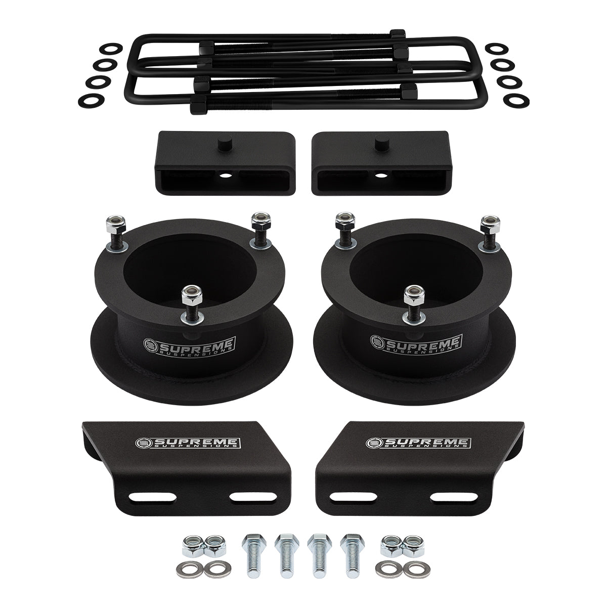 1994-2001 Dodge Ram 1500 Full Suspension Lift & Sway Bar Drop Bracket Kit 4WD 4x4 Front Lift 2" + Rear Lift 1.5"