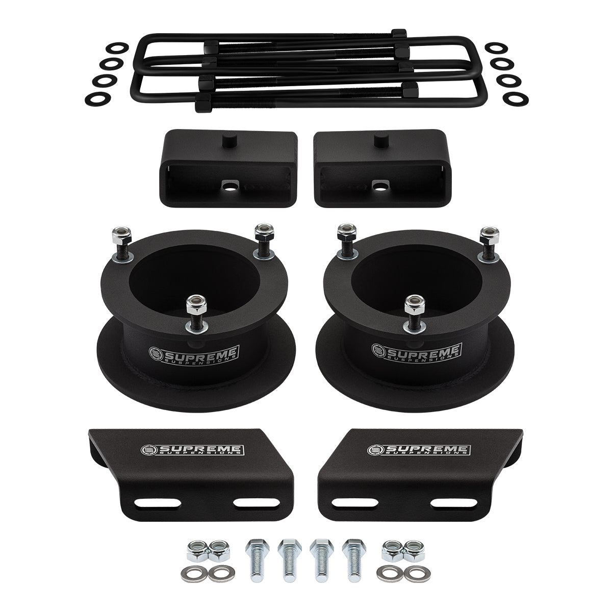 1994-2001 Dodge Ram 1500 Full Suspension Lift & Sway Bar Drop Bracket Kit 4WD 4x4 Front Lift 2" + Rear Lift 2"