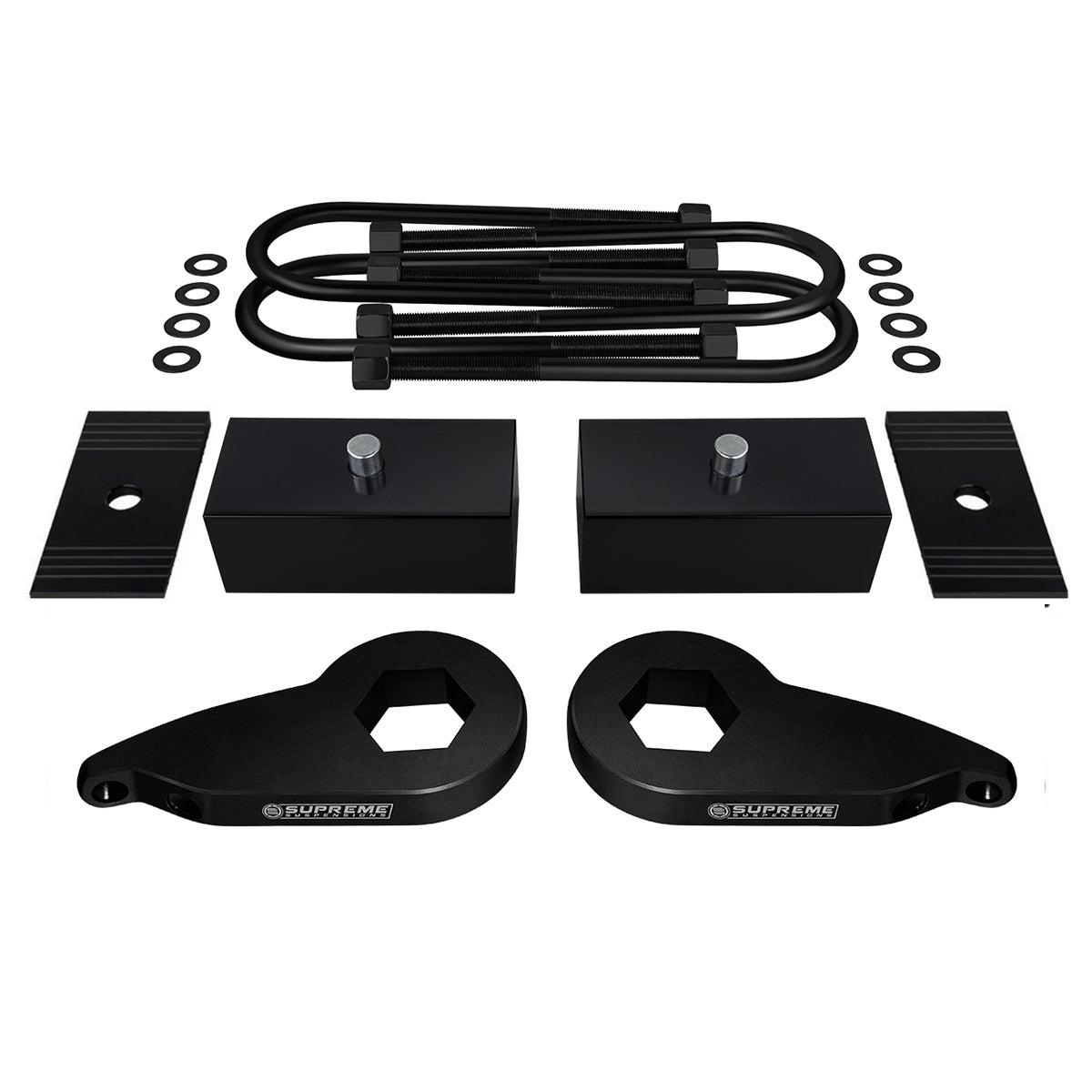 1997-2003 Ford F150 Full Suspension Lift Kit & Shims 4WD 4x4 Front Lift 1" - 3" + Rear Lift 1"