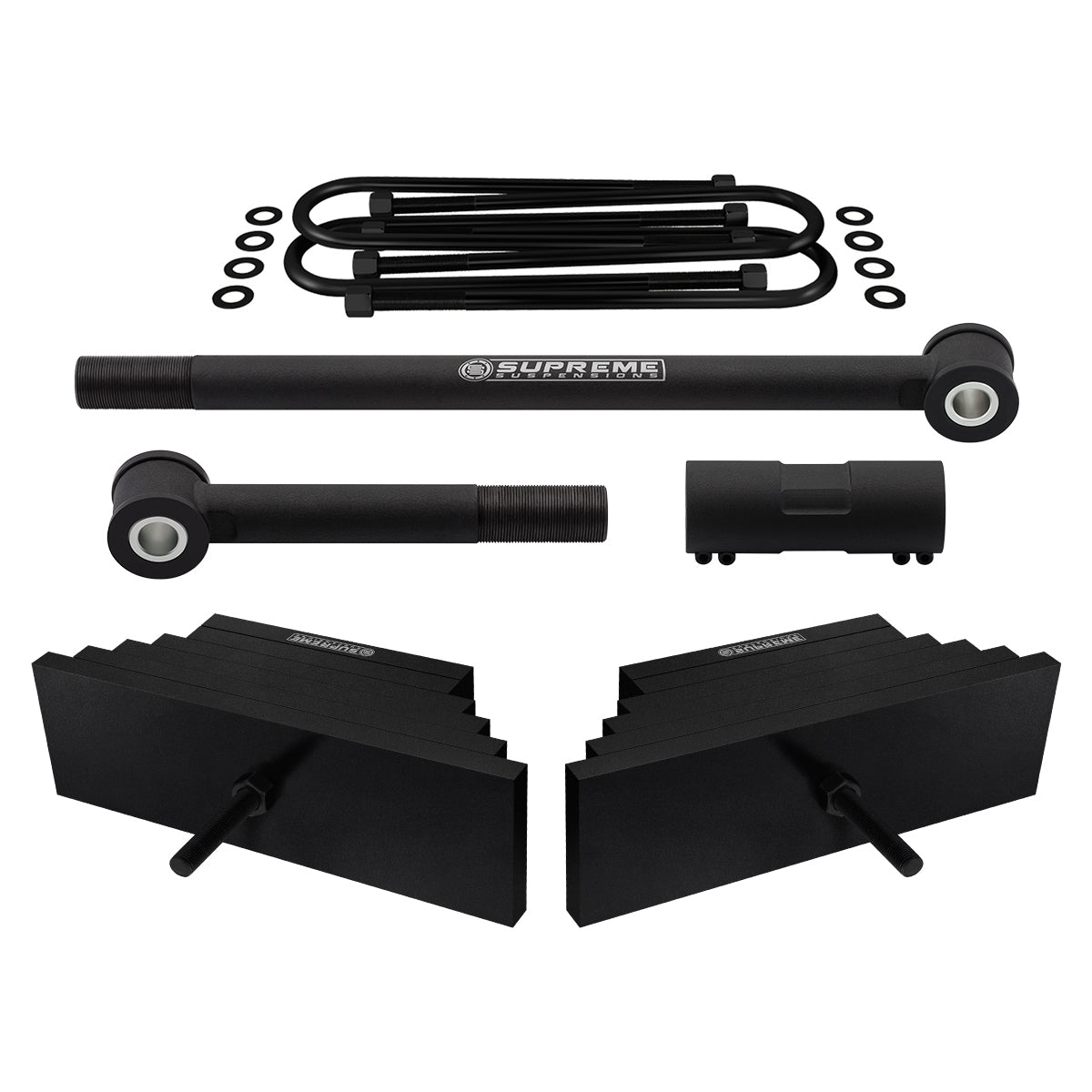 1999-2004 Ford F350 Front Leaf Pack Suspension Lift Kit & Adjustable Track Bar 4WD 4x4 Front Lift 2"