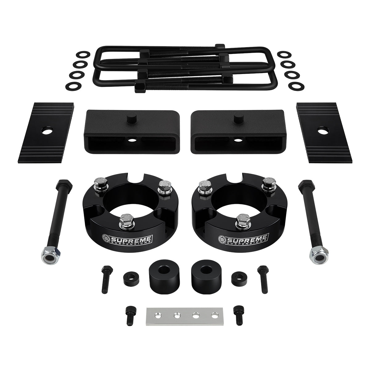 1999-2006 Toyota Tundra Full Suspension Lift Kit, Differential Drop & Shims 4WD 4x4 Front Lift 2" + Rear Lift 1.5"