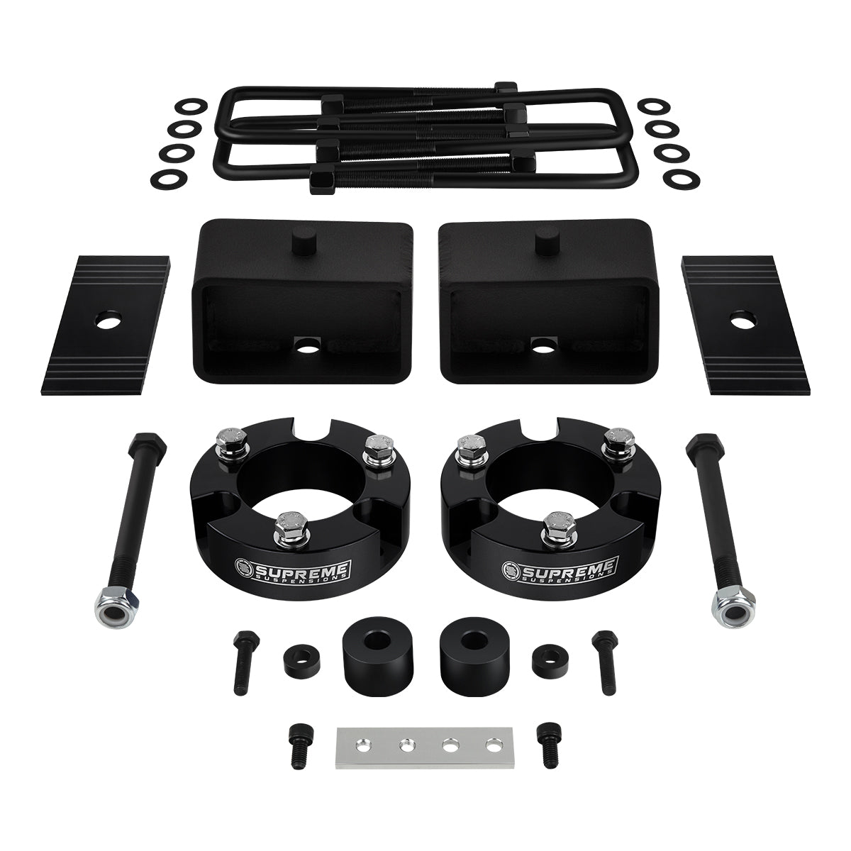 1999-2006 Toyota Tundra Full Suspension Lift Kit, Differential Drop & Shims 4WD 4x4 Front Lift 3" + Rear Lift 3"