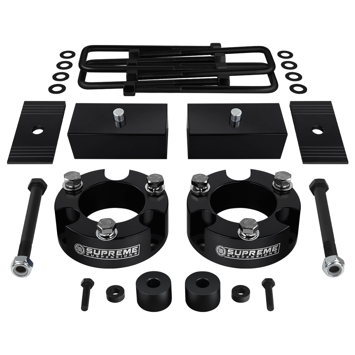 2005-2022 Toyota Tacoma Full Suspension Lift Kit w/ Differential Drop & Shims 4WD 4x4 Front Lift 2" + Rear Lift 1"