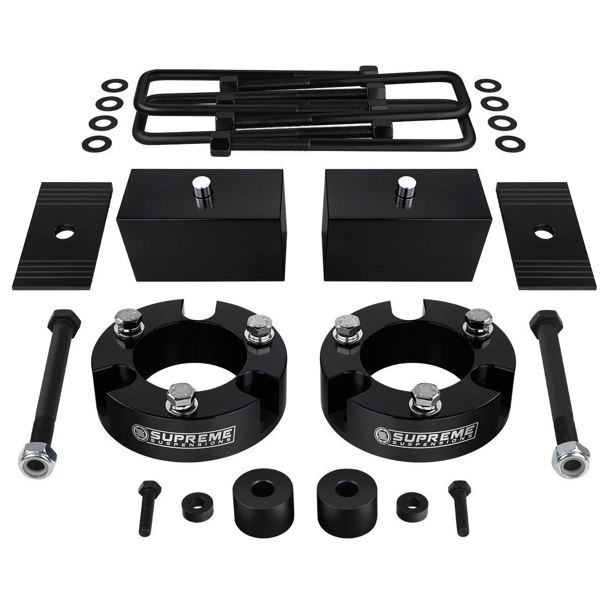 2005-2022 Toyota Tacoma Full Suspension Lift Kit w/ Differential Drop & Shims 4WD 4x4 Front Lift 3" + Rear Lift 3"