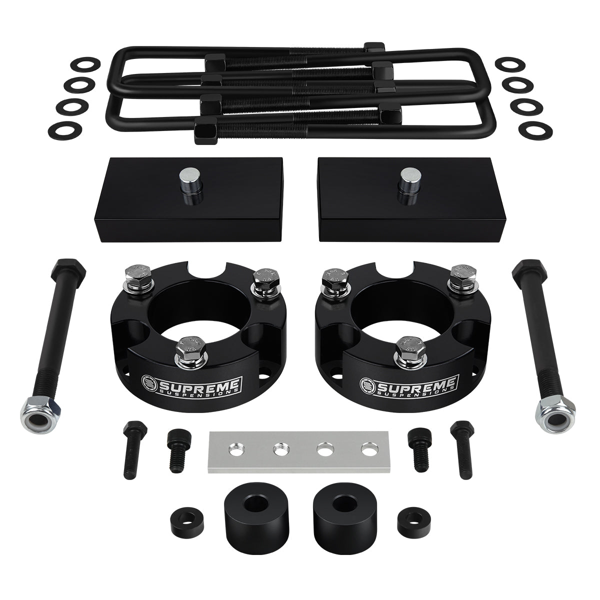 1995-2004 Toyota Tacoma Full Suspension Lift Kit, Brake Line Bracket, Differential Drop, Skid Plate Drop Kit 4WD Front Lift 2" + Rear Lift 1"