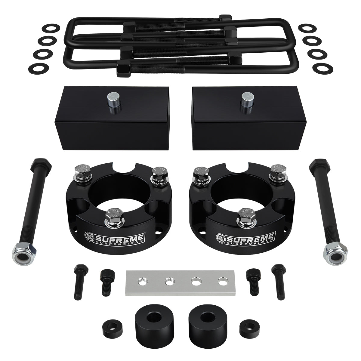 1995-2004 Toyota Tacoma Full Suspension Lift Kit, Brake Line Bracket, Differential Drop, Skid Plate Drop Kit 4WD Front Lift 2" + Rear Lift 2"