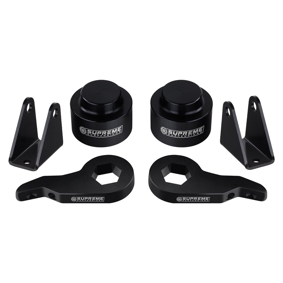 2003-2010 Hummer H2 Full Suspension Lift Kit & Shock Extenders 4WD 4x4 Billet Aluminum 1"