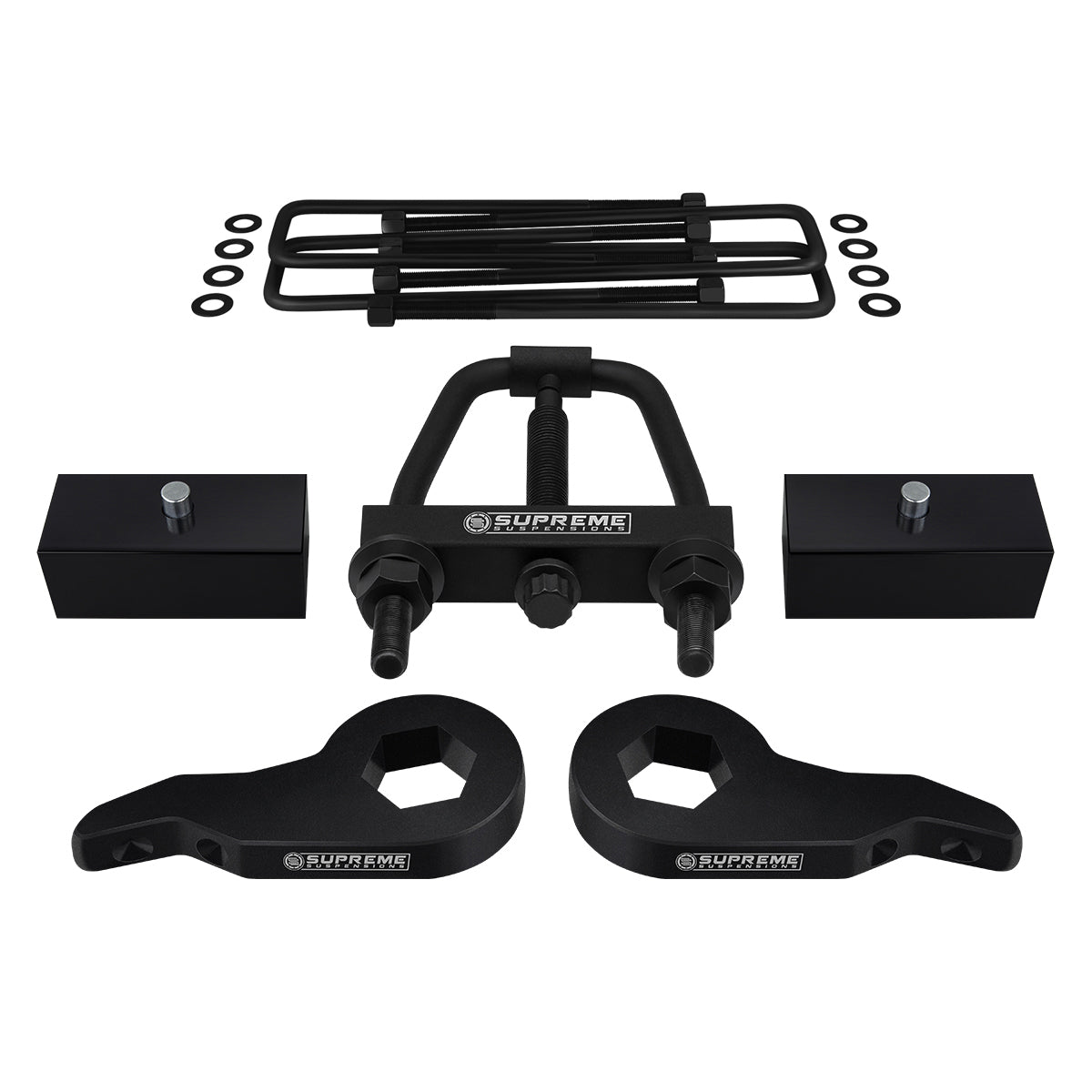 2000-2013 Suburban 2500 Full Suspension Lift Kit & Install Tool 4WD 4x4 Front Lift 1" - 3" + Rear Lift 1"