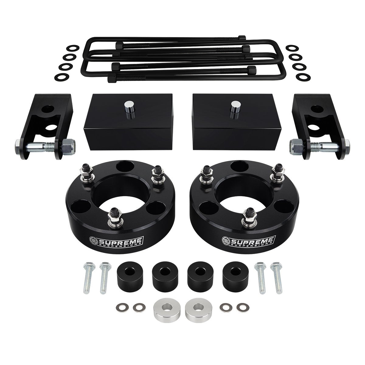 2012-2019 Nissan NV3500 Full Suspension Lift Kit w/ Rear Shock Extenders & Sway Bar Link Extensions 2WD Front Lift 2" + Rear Lift 2"