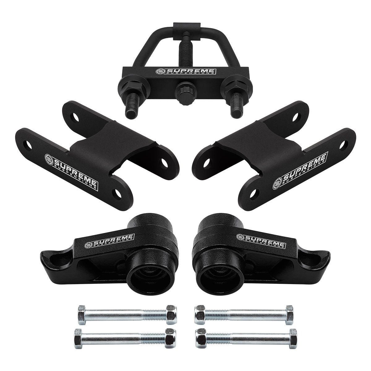 2006-2010 Hummer H3 1-3" Adjustable Front + 2" Rear Full Suspension Lift Kit & Install Tool 4WD 4x4