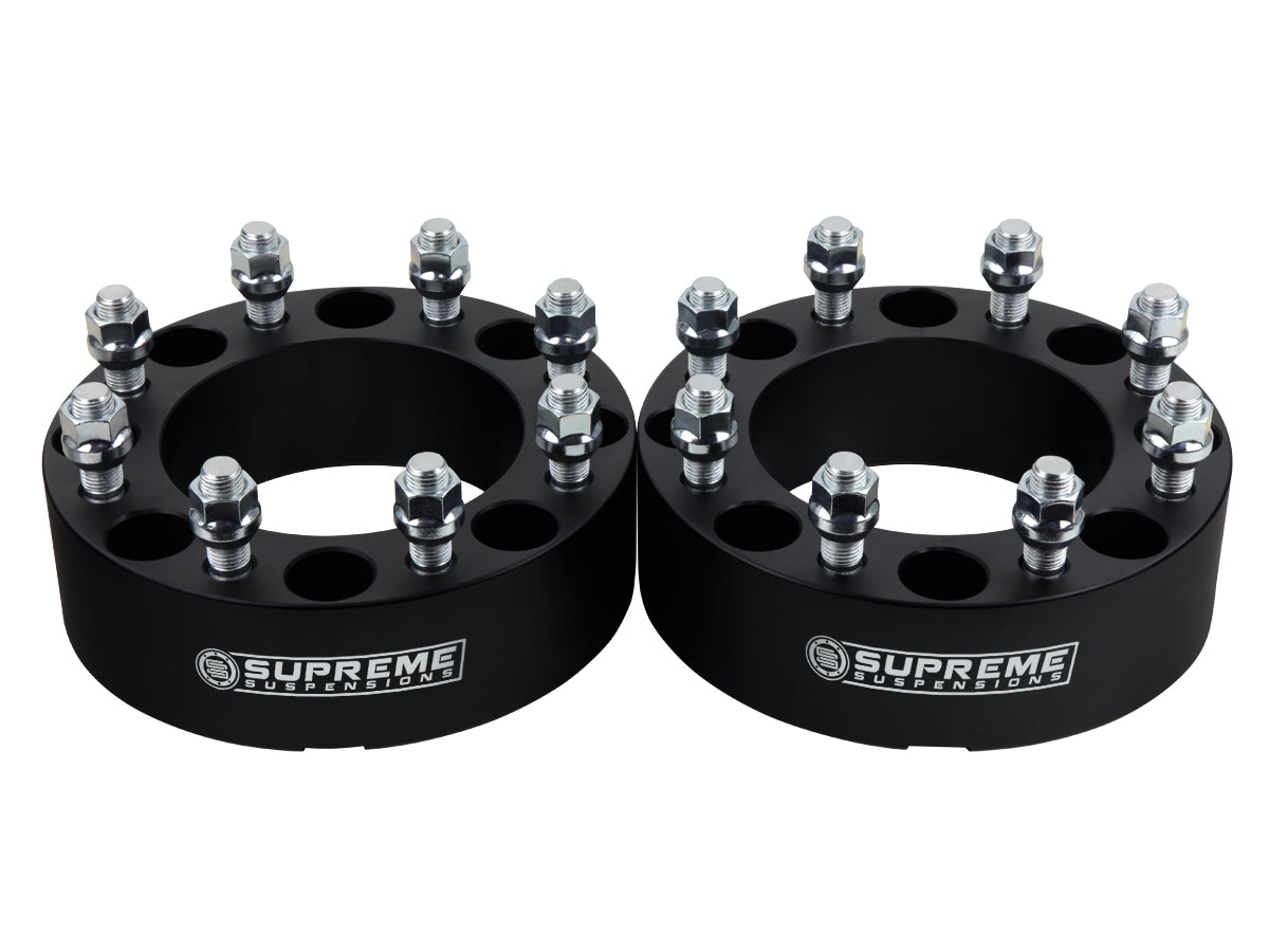 2011-2022 Chevy Silverado 2500 2" Lug Centric Wheel Spacers 2WD 4WD Black (x2) Piece