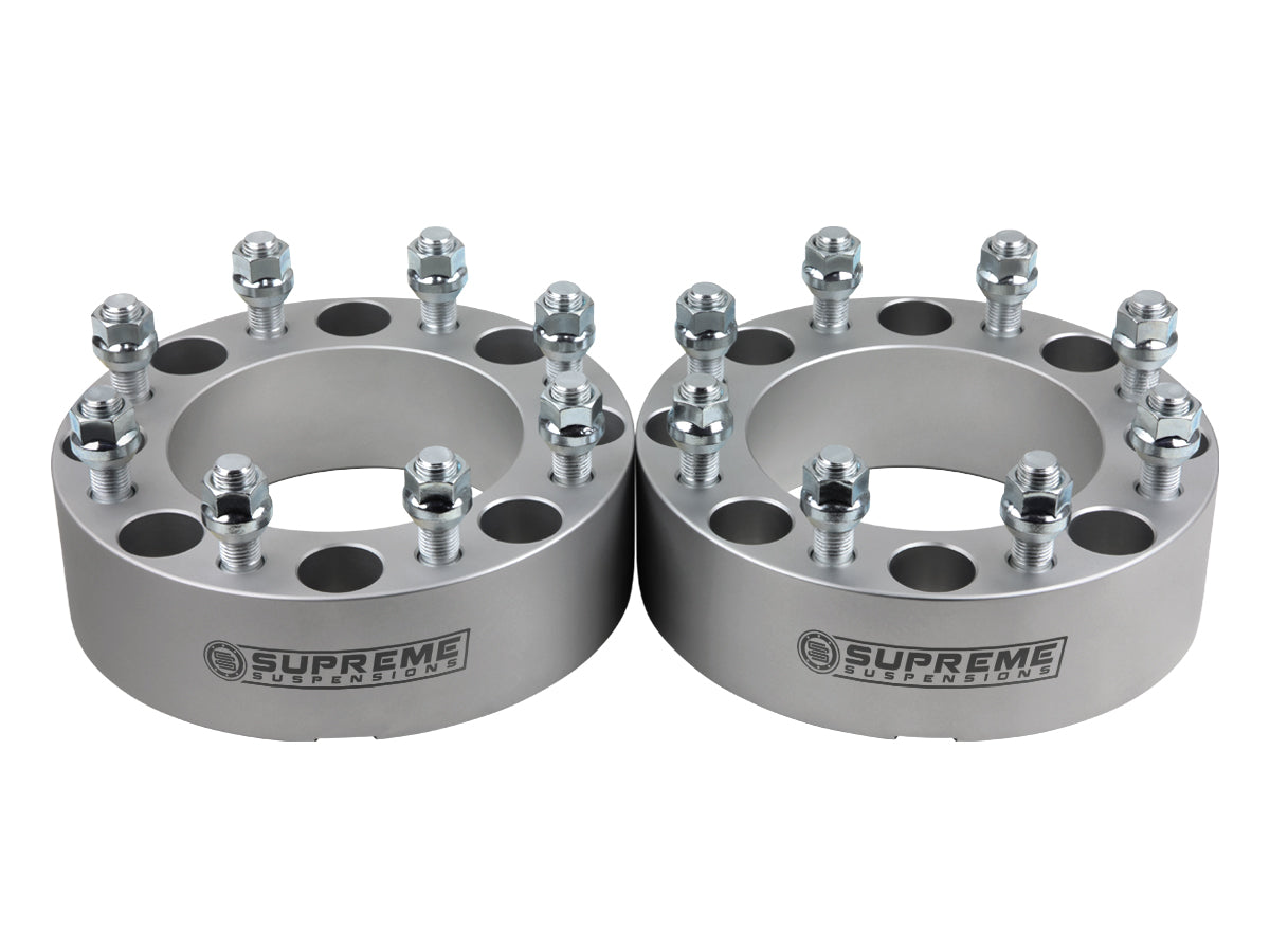 2011-2022 Chevy Silverado 2500 2" Lug Centric Wheel Spacers 2WD 4WD Silver (x2) Piece