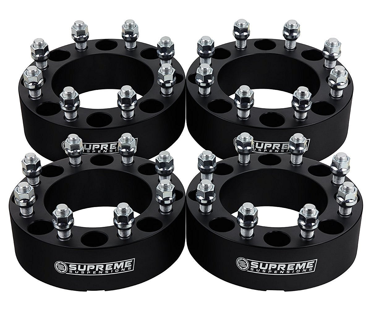 2011-2022 Chevy Silverado 2500HD 2" Lug Centric Wheel Spacers 2WD 4WD Black (x4) Piece