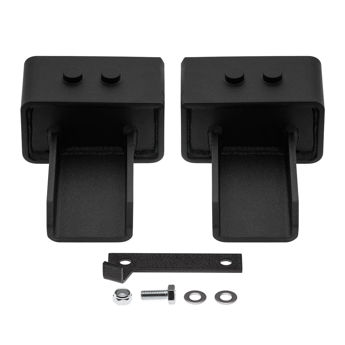 2004-2021 Ford F150 US Patent Pending Rear Lift Blocks with Built-In Bump Stop Landing Plates 2WD 3" + Rear Lift Blocks