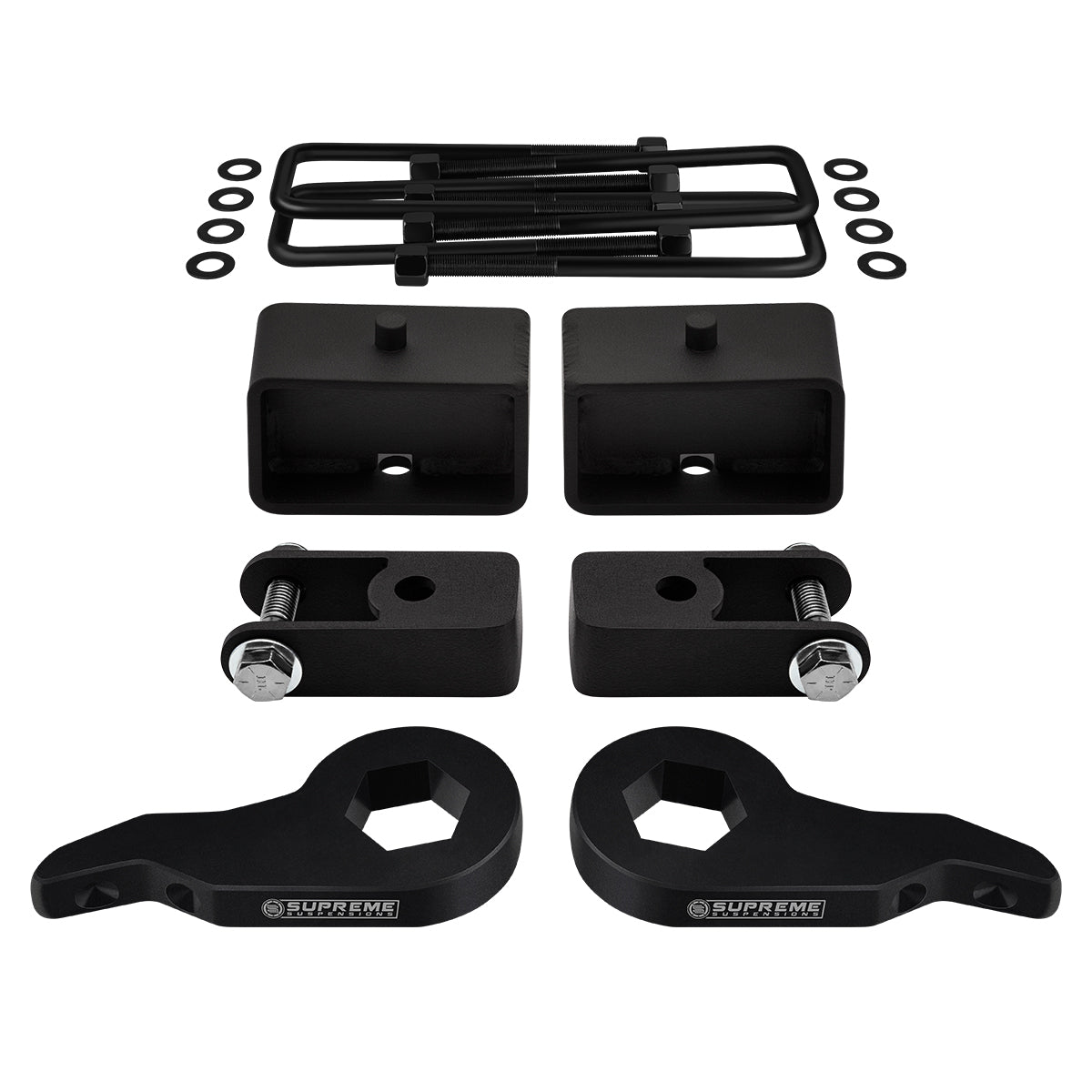 1999-2007 Chevy Silverado 1500 Full Suspension Lift Kit 4WD + Shock Extenders Front Lift 1" - 3" + Rear Lift 3"