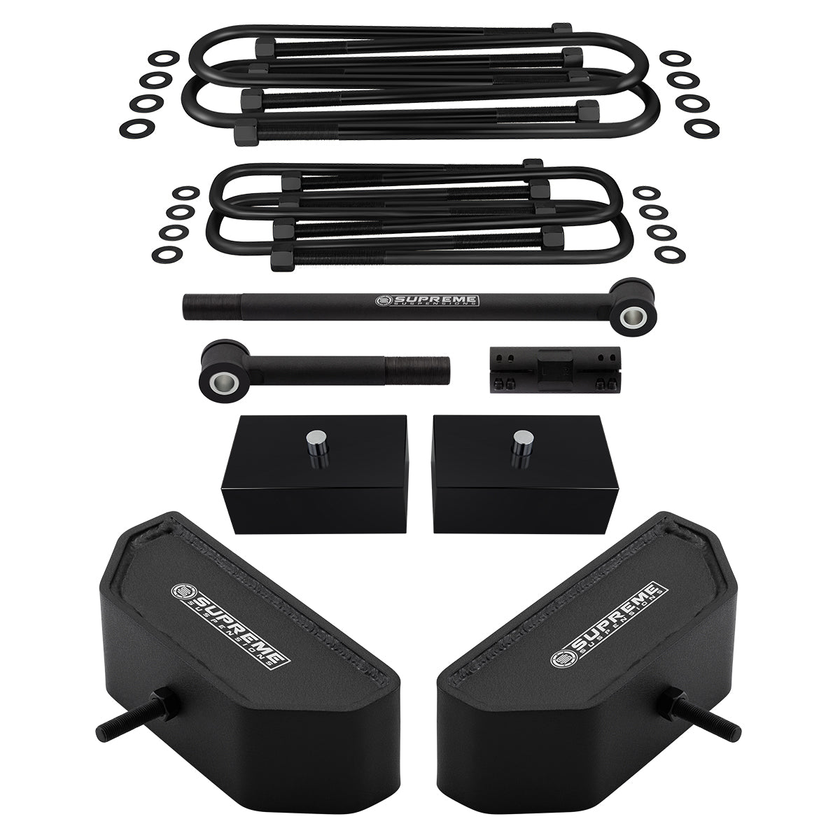 1999-2004 Ford F250 Super Duty Full Suspension Lift Kit with Adjustable Track Bar 4WD 4x4 Non-Overloads Front Lift 3.5" + Rear Lift 2"