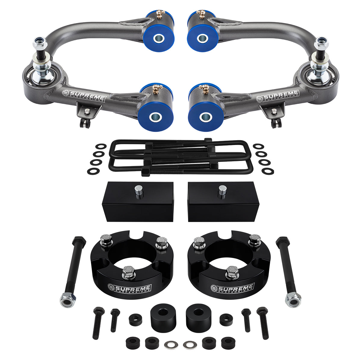 2005-2022 Toyota Tacoma Full Suspension Lift Kit & Differential Drop Kit 4WD + Upper Control Arms w/ Uni Ball, FK Bearings & Polyurethane Bushings Front Lift 3.5" + Rear Lift 2"