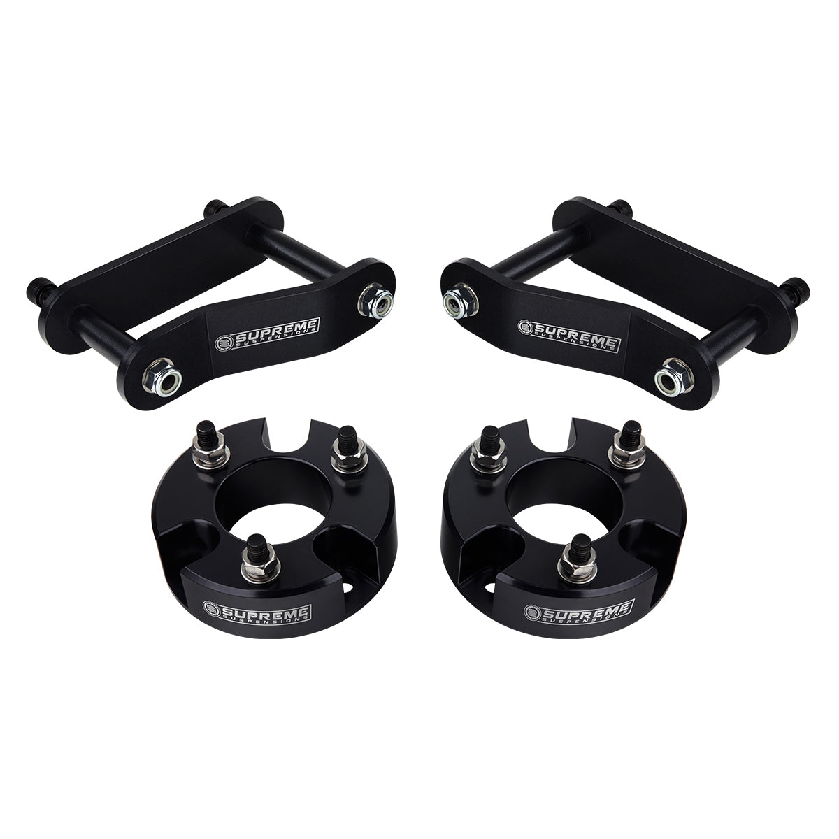 2005-2022 Nissan Frontier Full Suspension Shackle Lift Kit 2WD 4WD Front Lift 2.5" + Rear Lift 2"