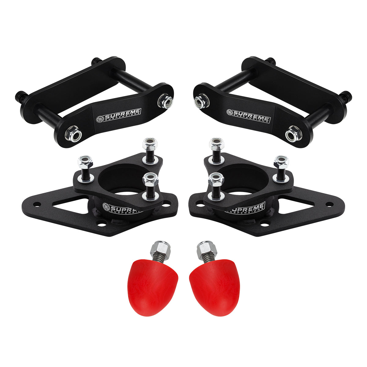 2005-2022 Nissan Frontier 3" Front + 2" Rear Suspension Lift Kit 2WD 4WD / Polyurethane UCA Bump Stops Included