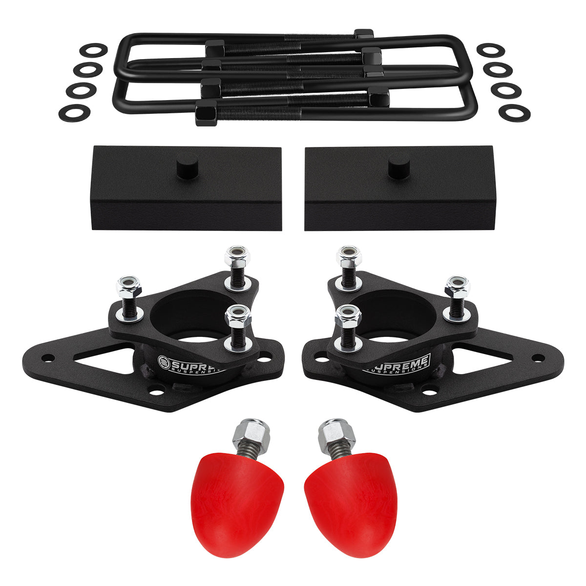 2005-2022 Nissan Frontier Full Suspension Lift Kit with Polyurethane UCA Bump Stops 2WD 4WD Front Lift 3" Front Lift + Rear Lift 1" + Rear Lift