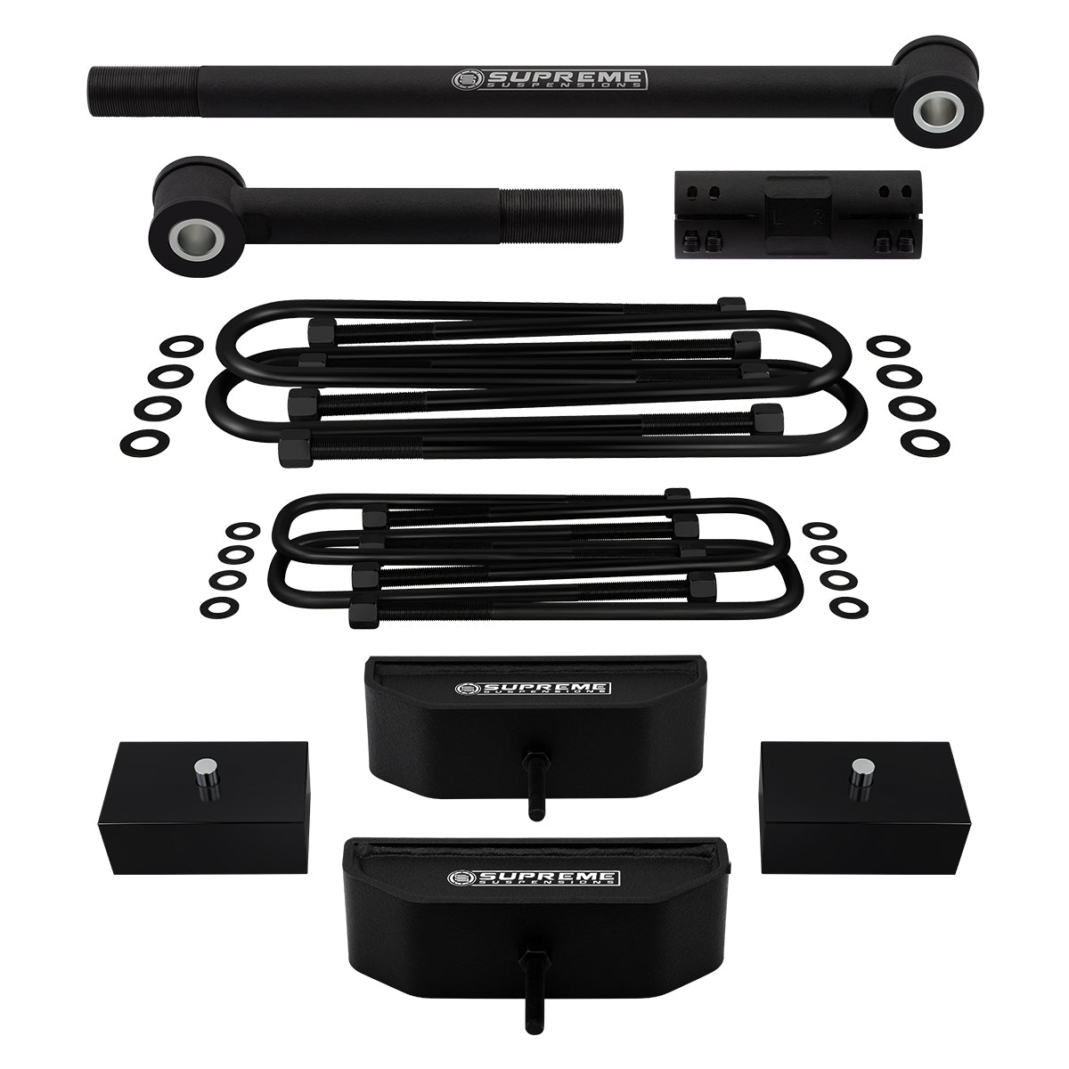 1999-2004 Ford F250 Super Duty Full Suspension Lift Kit with Adjustable Track Bar 4WD 4x4 Non-Overloads Front Lift 2" + Rear Lift 2"