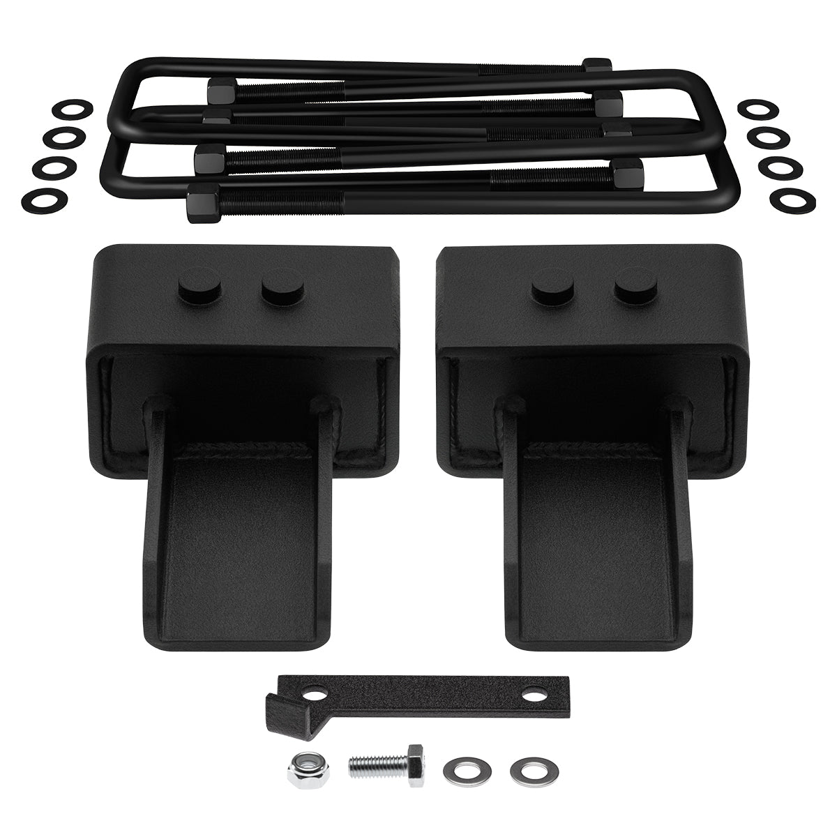 2004-2021 Ford F150 2WD Rear Suspension Lift Kit / Includes US Patent Pending Rear Lift Blocks with Built-In Bump Stop Landing Plates + Rear Lift 3" + Rear Lift