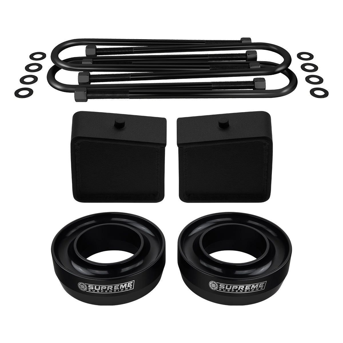 2002-2008 Dodge Ram Full Suspension Lift Kit 2WD / SUPREME'S NEW HD STEEL LIFT BLOCKS (OEM REPLACEMENT) Front Lift 3" + Rear Lift Blocks 4.5" Tall Blocks