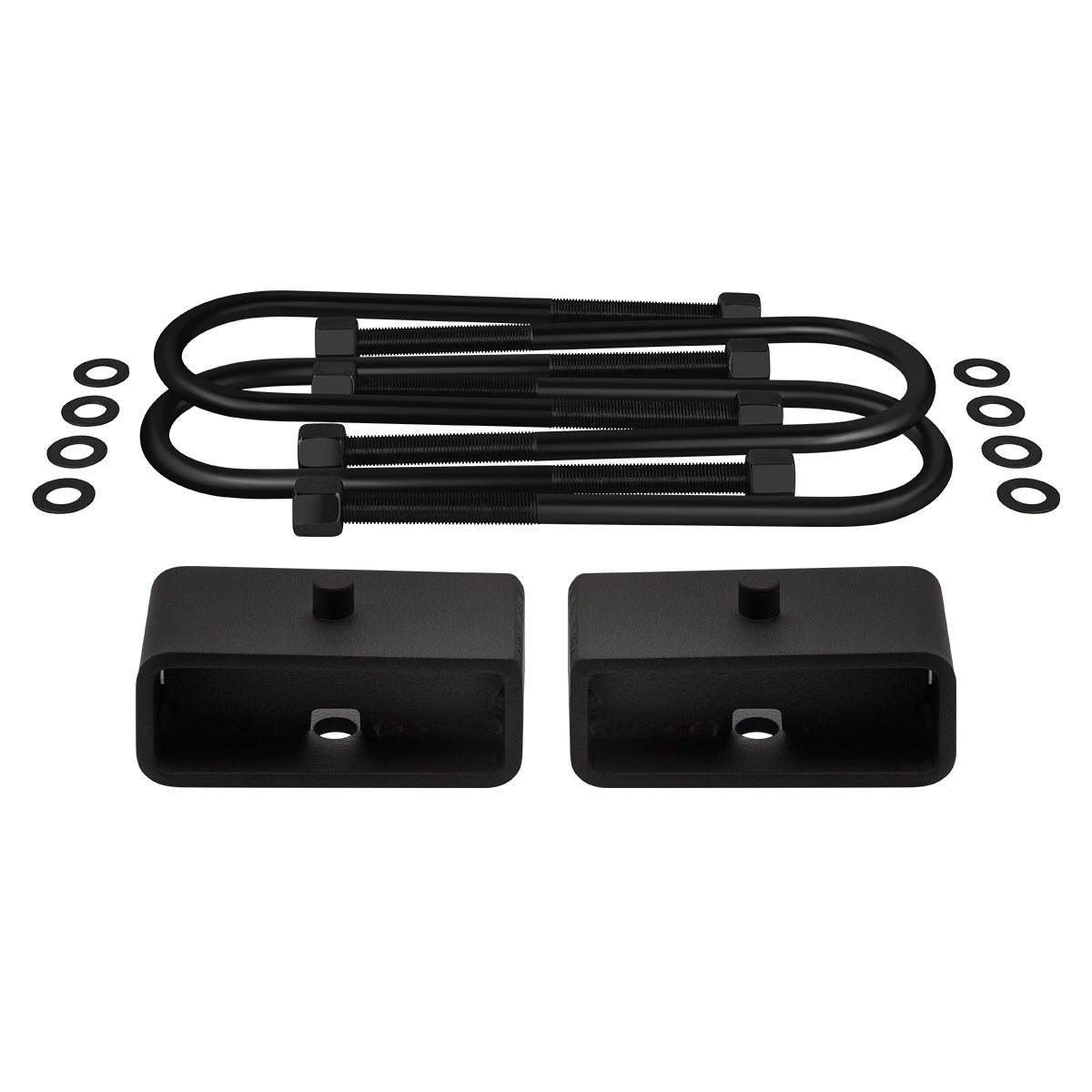 1998-2012 Ford Ranger Rear Lift Kit Blocks & Extended U Bolts 2WD 4WD / SUPREME'S NEW HD STEEL LIFT BLOCKS! + Rear Lift 2" Drivetrain 4WD