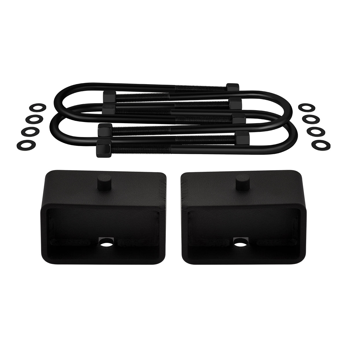 1998-2012 Ford Ranger Rear Lift Kit Blocks & Extended U Bolts 2WD 4WD / SUPREME'S NEW HD STEEL LIFT BLOCKS! + Rear Lift 3" Drivetrain 4WD