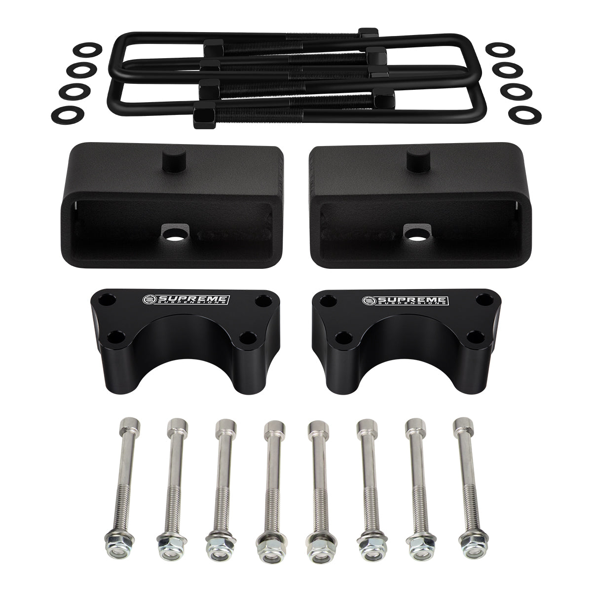 Full Lift Level Kit For 1986-1995 Toyota IFS 2WD Pickup Spring Over Axle Front Lift 3" + Rear Lift 2"