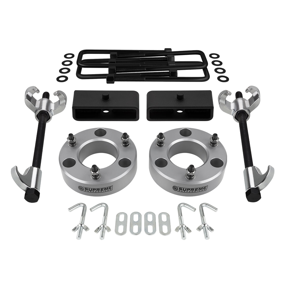 2004-2022 Nissan Titan Spacers + Blocks Suspension Lift Kit 2WD 4WD + Compressor Tool Front Lift 2" + Rear Lift 1.5"